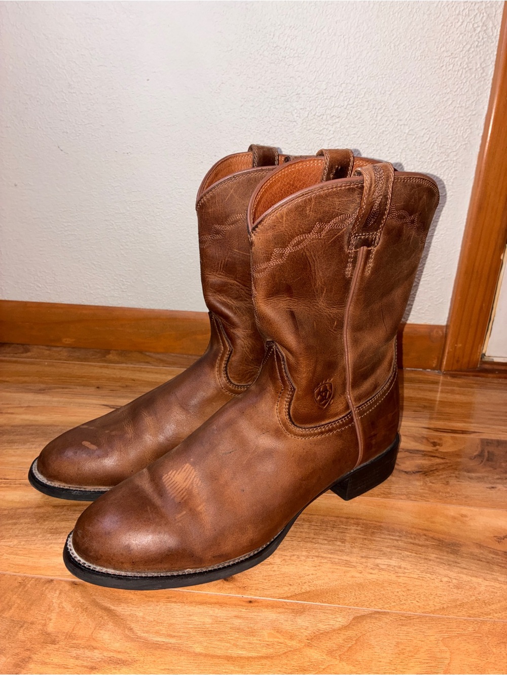 Ariat Heritage Roper Western Boots, brown - mens size 13 D
